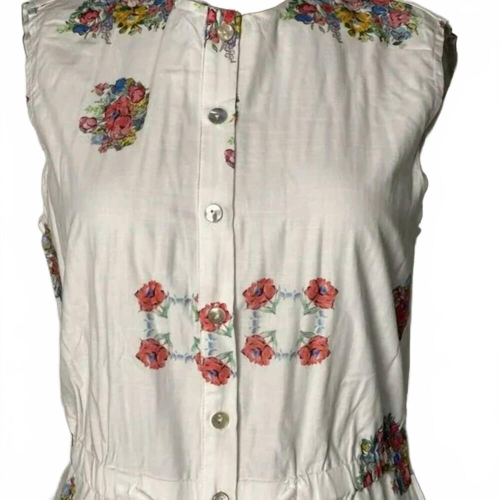 NEW LA'/SIMONA women’s floral maxi dress & cardigan set in white/blue - Picture 5 of 6